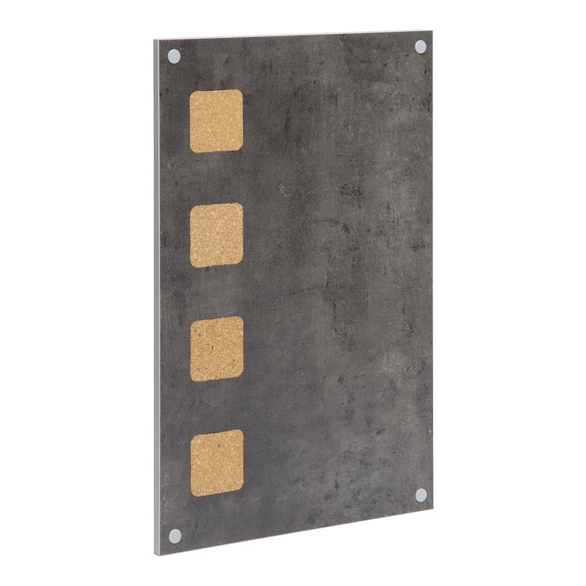 Grå griffeltavla Securit för vägg, 58x38cm