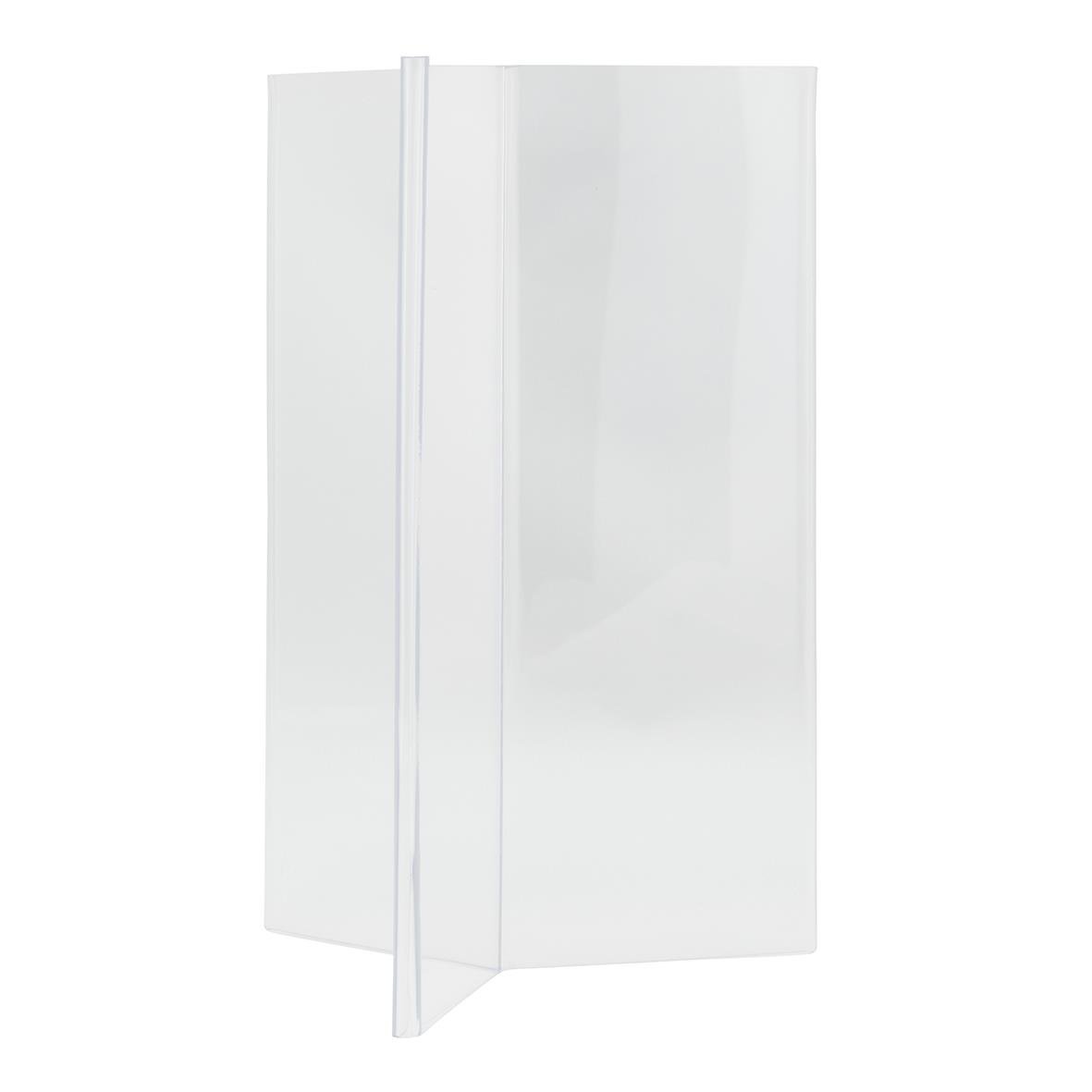 Akryl Y-form informationskydd för A5-format, transparent och säker