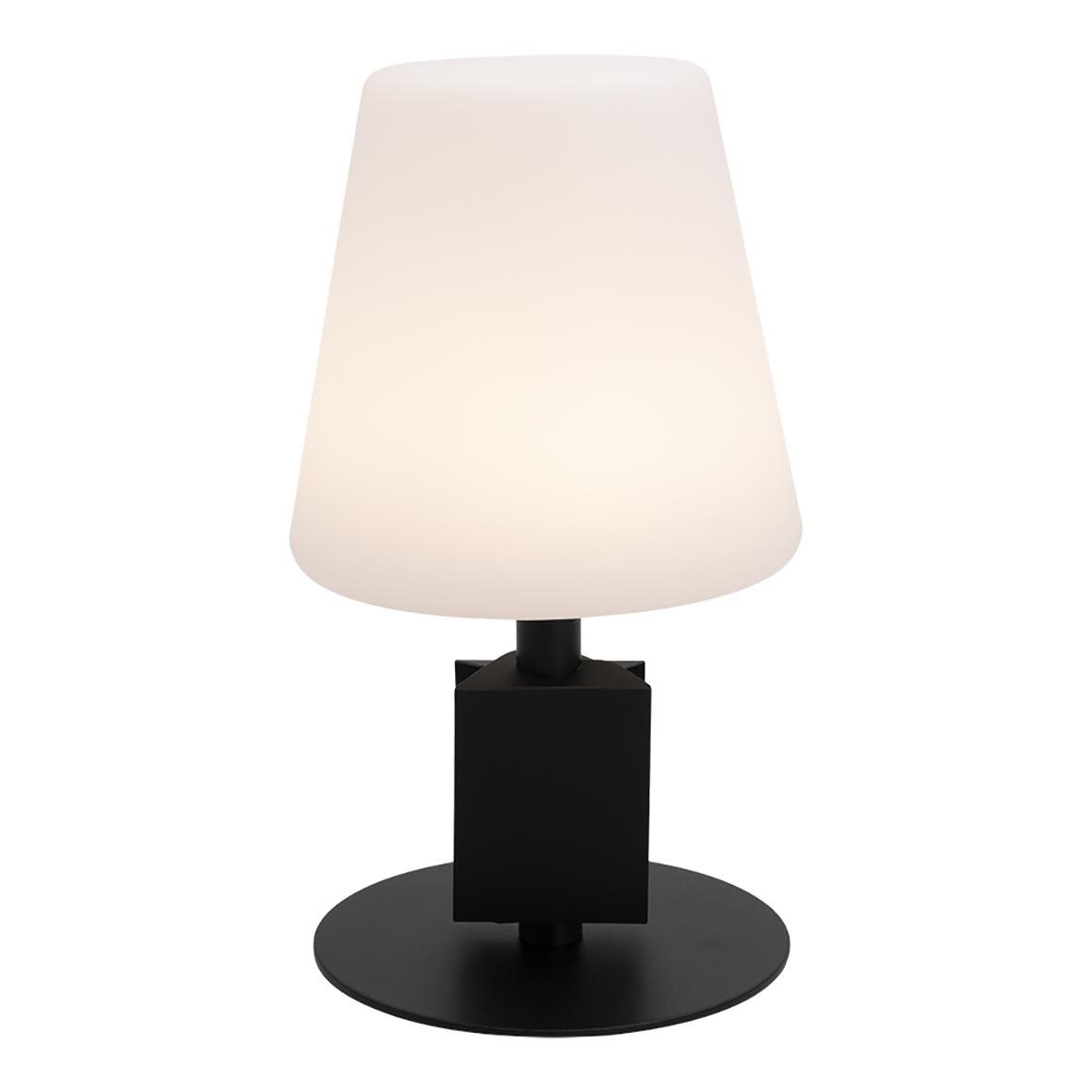 Bordslampa Securit med griffeltavla och vit lampskärm