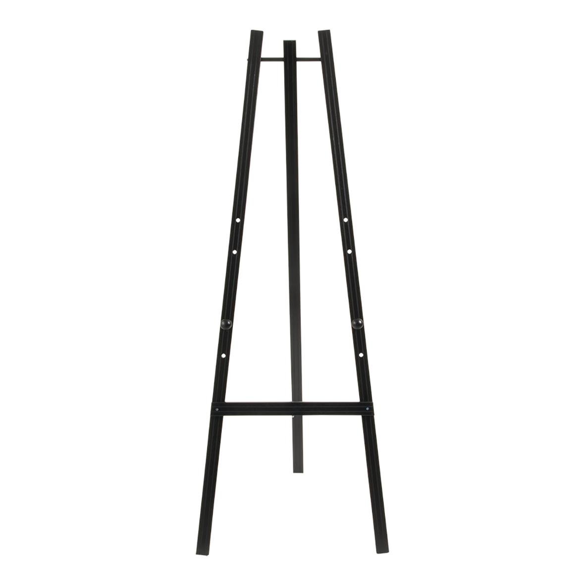 Golvstaffli i svart för griffeltavla, mått 165x60x63cm