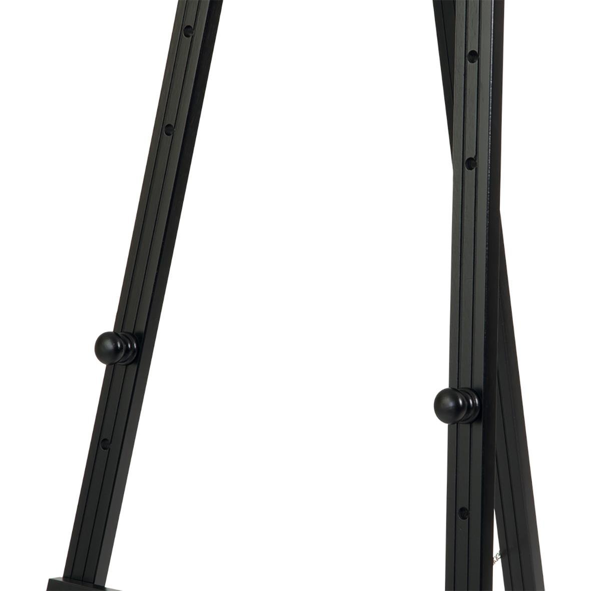 Golvstaffli Securit för griffeltavla i svart, 165x60x63cm