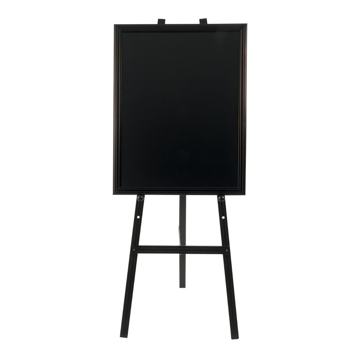 Golvstaffli med griffeltavla i svart, mått 165x60x63cm