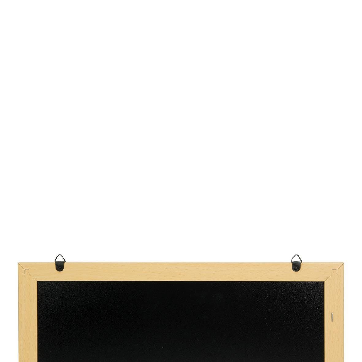 Griffeltavla med träram i teak för vägg, 35x55cm, skrivyta