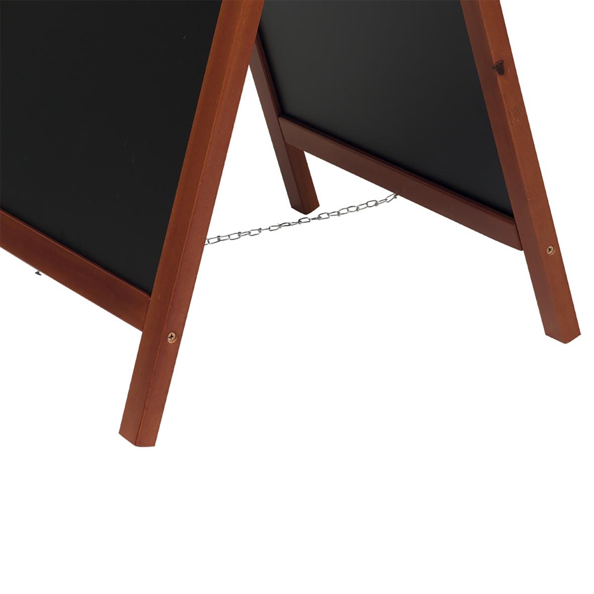 Gatuställ Securit Deluxe med gummiträ och mahogny, 47x68cm skrivyta