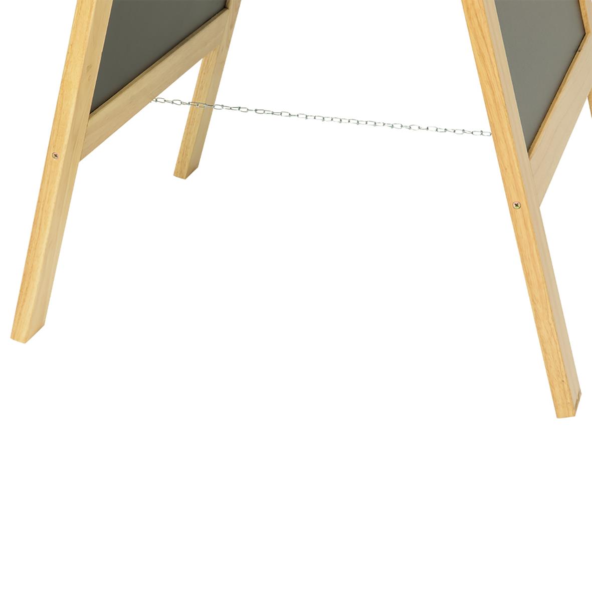 Gatuställ Securit Deluxe med gummiträ och skrivyta, 58x100cm, del av en träram