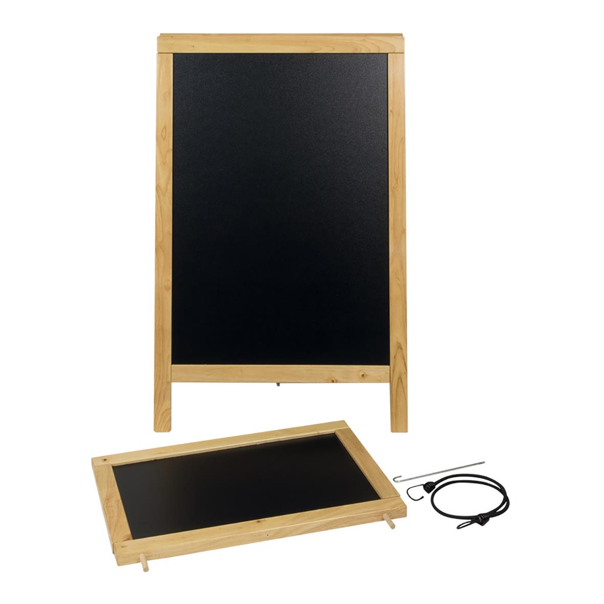 Gatuställ Securit Deluxe med gummiträram och skrivyta, 47x95,5cm, inkluderar en flyttbar skrivtavla