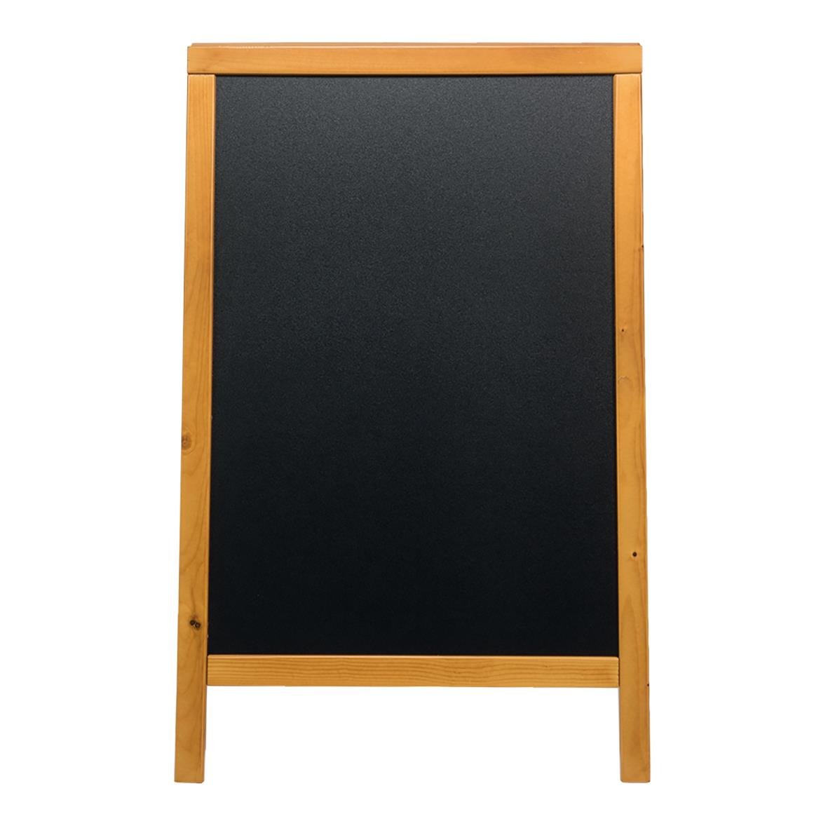 Gatuställ Securit Woody Furu Teak 47x68cm med skrivyta