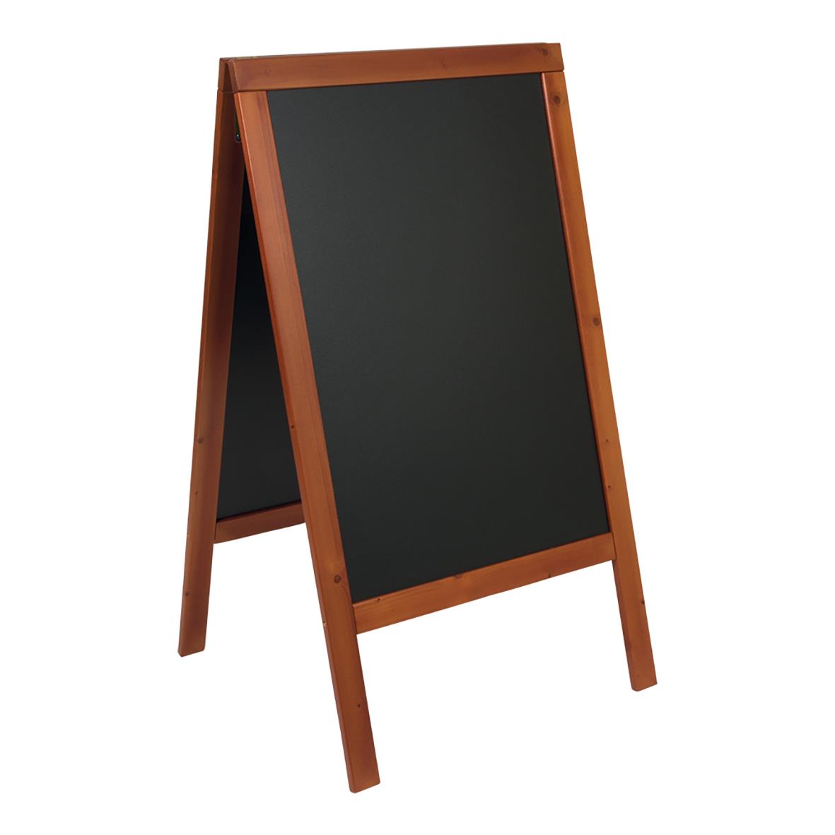 Gatuställ Securit Woody Furu Mahogny 58x87cm med skrivyta