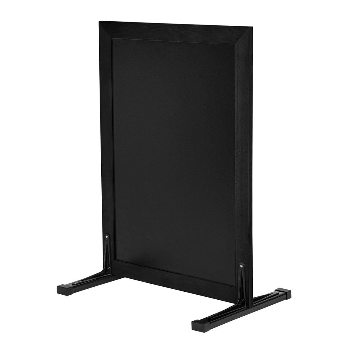 Svart gatuställ med skrivyta, mått 47x67cm, stående design