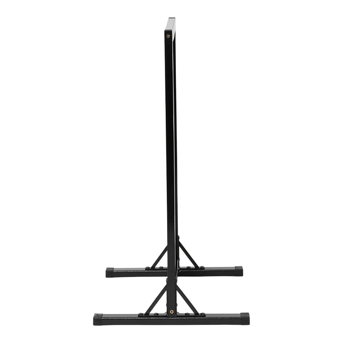 Gatuställ Securit Woody svart 47x67cm med skrivyta