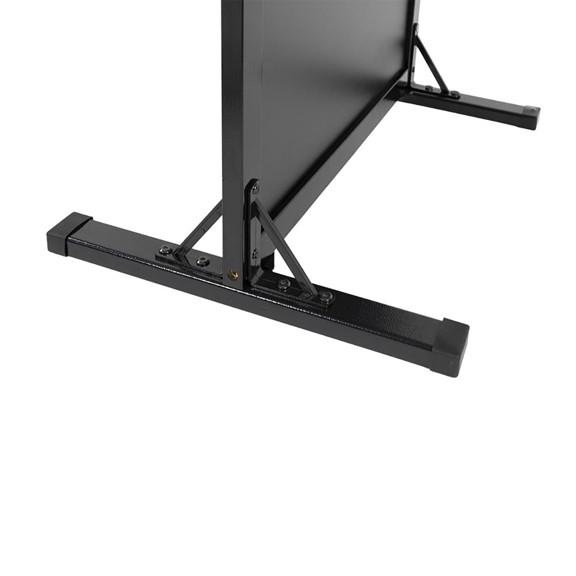 Gatuställ Securit Woody svart 47x67cm med skrivyta