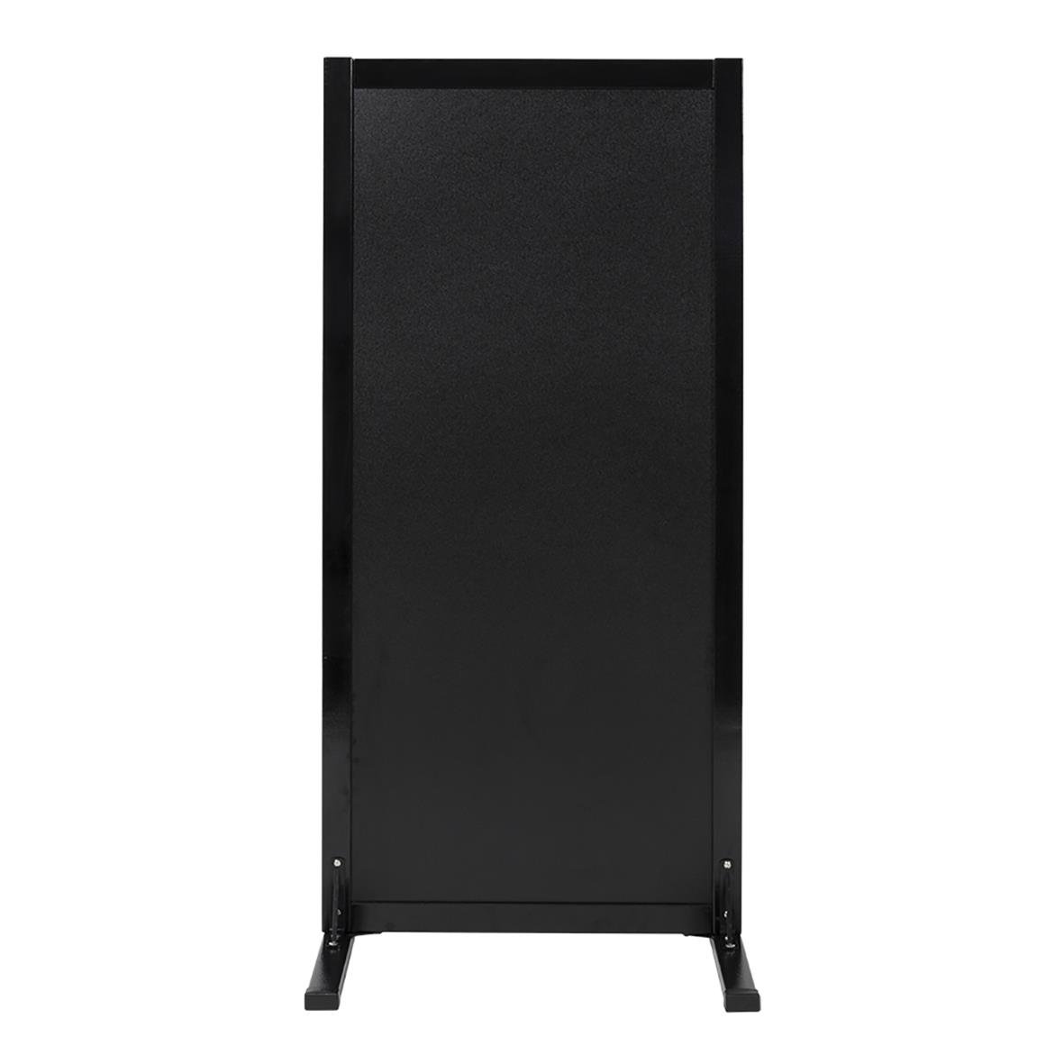Gatuställ Securit Woody svart 47x111cm med skrivyta