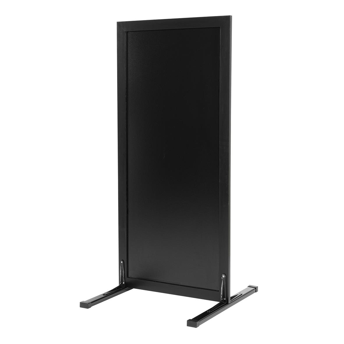 Gatuställ Securit Woody svart 47x111cm med skrivyta