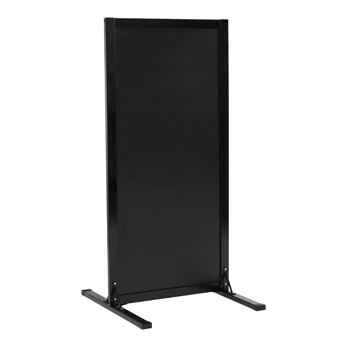 Gatuställ Securit Woody svart 47x111cm med skrivyta