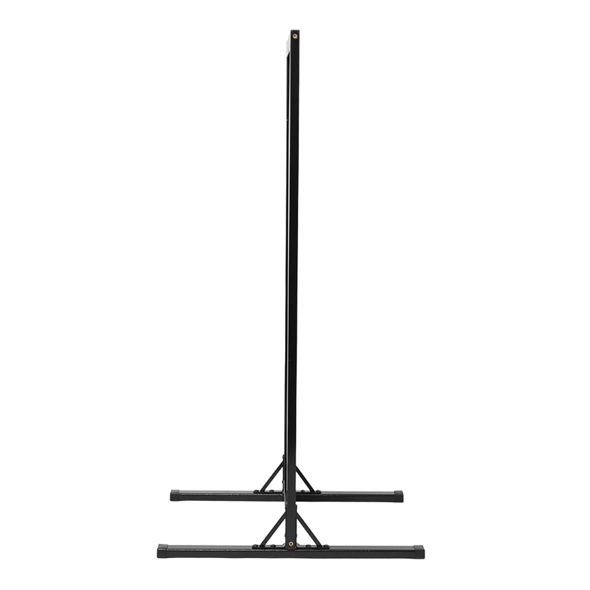 Gatuställ Securit Woody svart 47x111cm med skrivyta