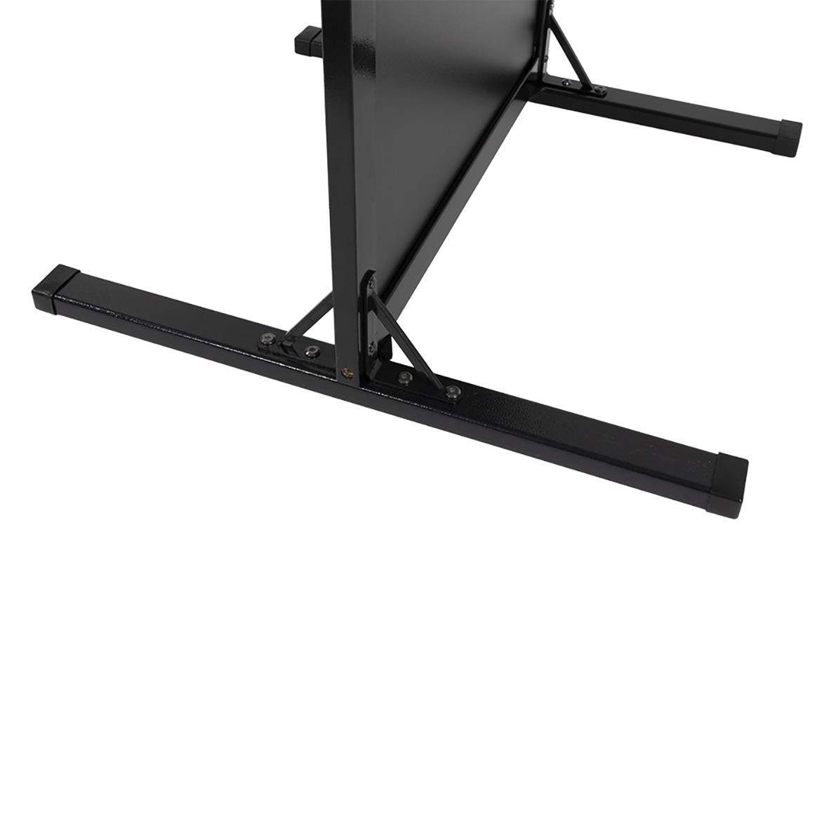 Gatuställ Securit Woody svart 47x111cm med skrivyta