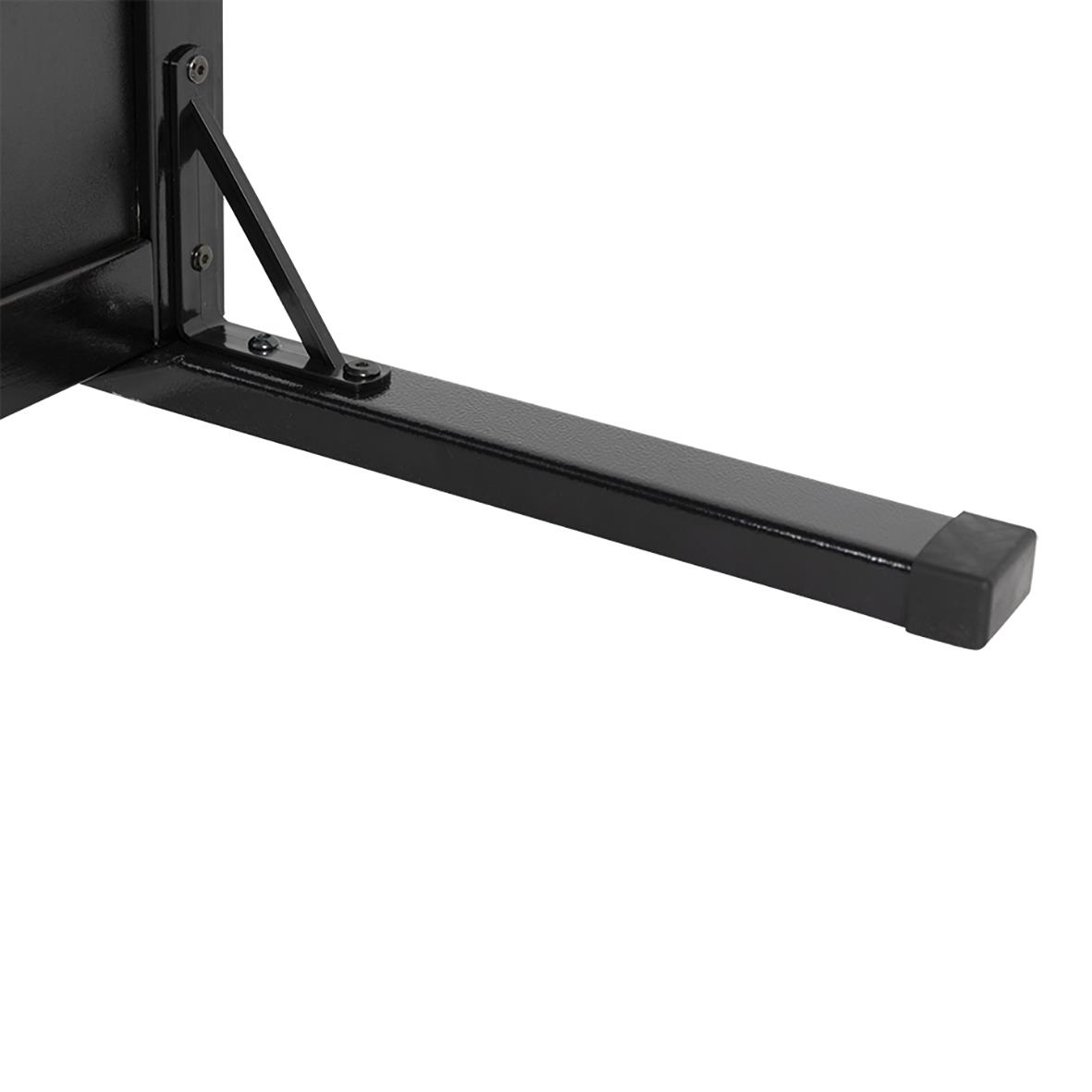 Gatuställ Securit Woody svart 47x111cm med skrivyta