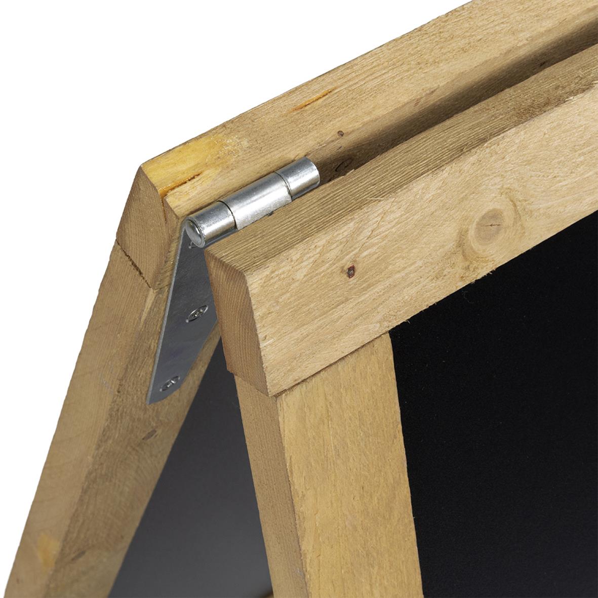 Gatuställ Securit Nature med skrivyta i trä, 58x94cm, för utomhusbruk