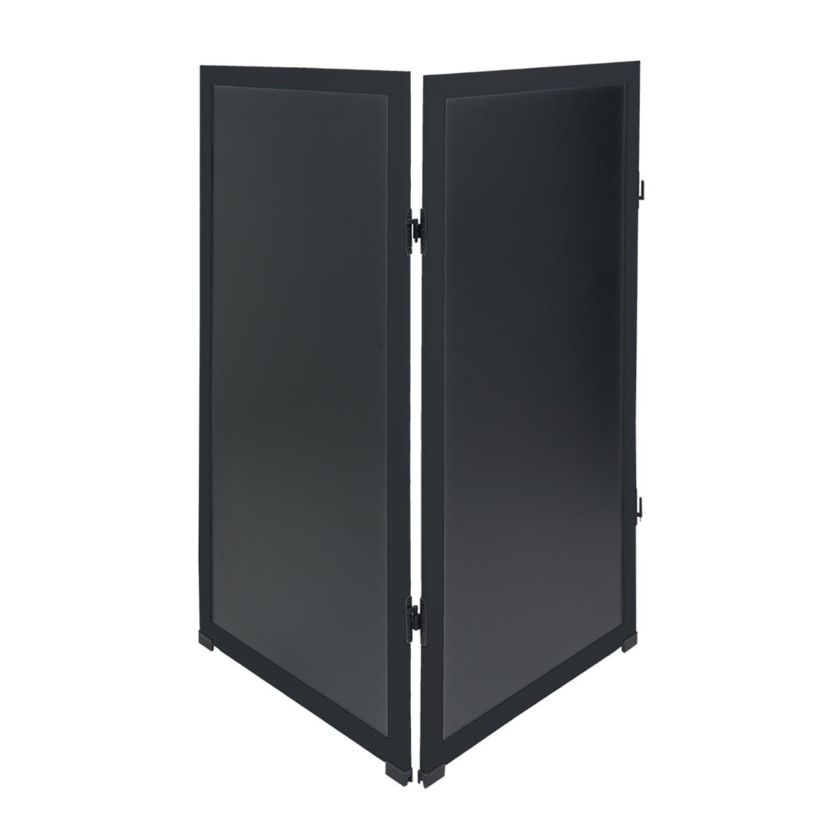 Svart multiboard med skrivyta och påbyggnadsbar design, 52x106cm