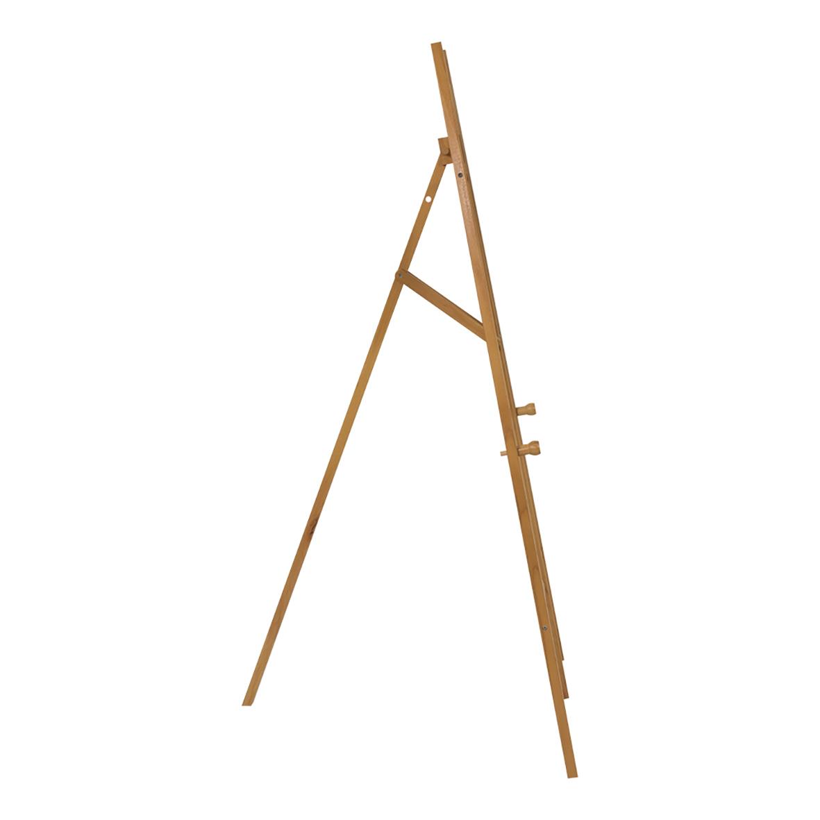 Golvstaffli av teak för griffeltavla, mått 165x74x82cm