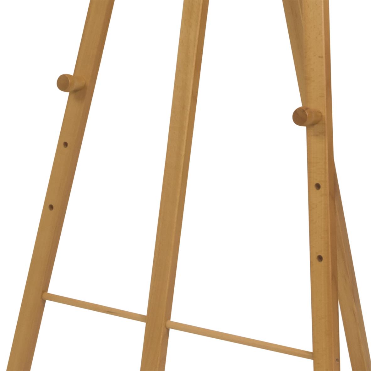 Golvstaffli i teak för griffeltavla, mått 165x74x82cm