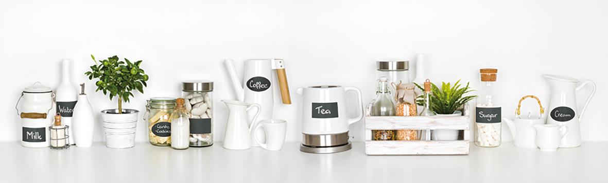 Griffelklistermärke Securit Oval Svart 4,7x8cm med skrivyta