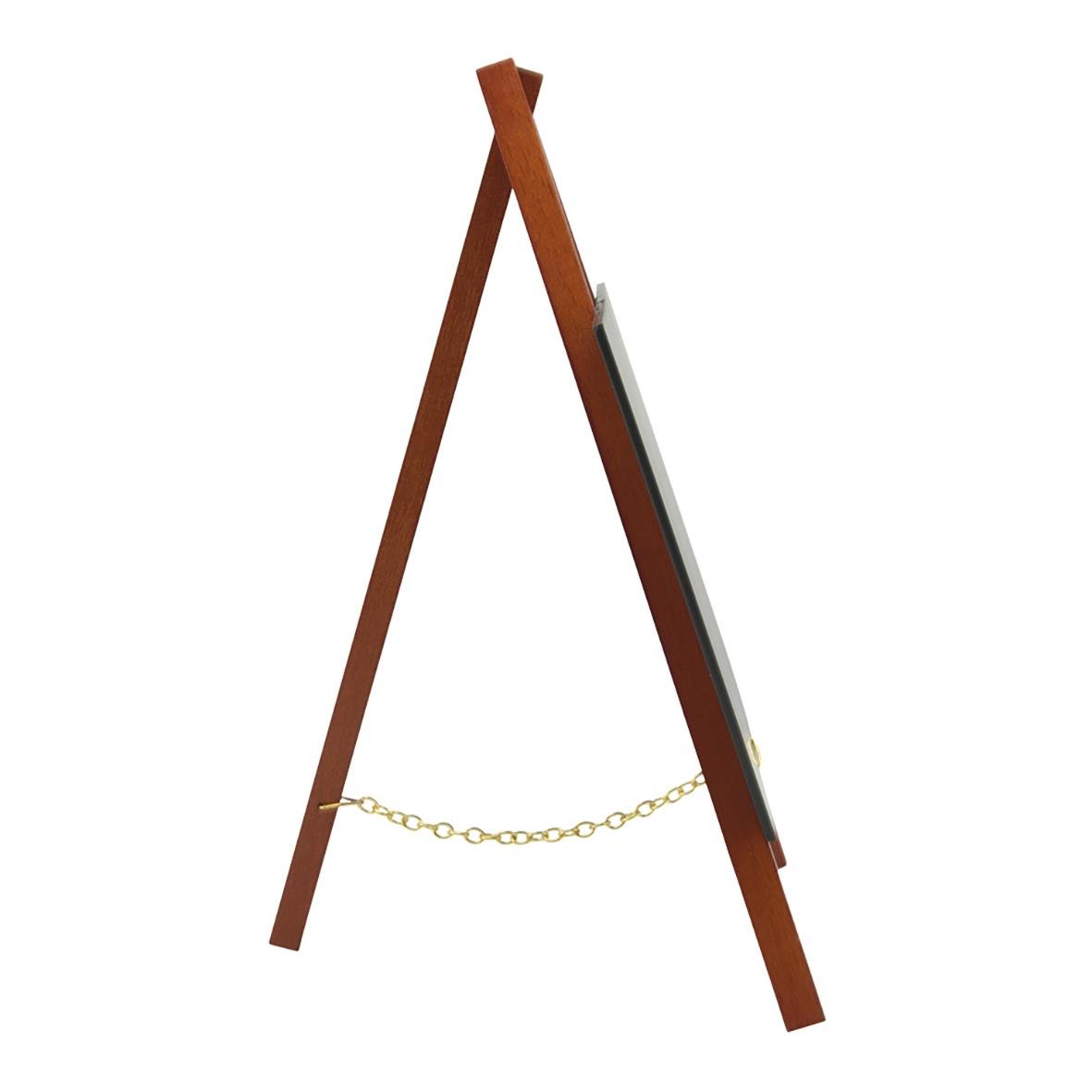 Griffelstavla Securit Ink Ministaffli i mahognyfärg, 24,4x15x13,5cm