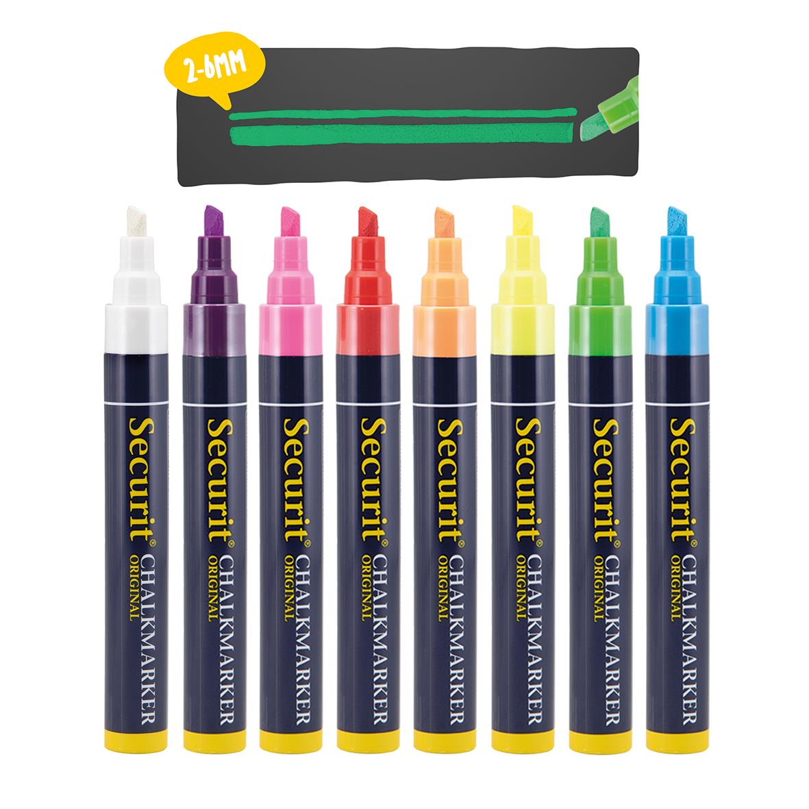 Säkerhetsskrivstift med snedskuren spets i 8 färger, 2-6mm