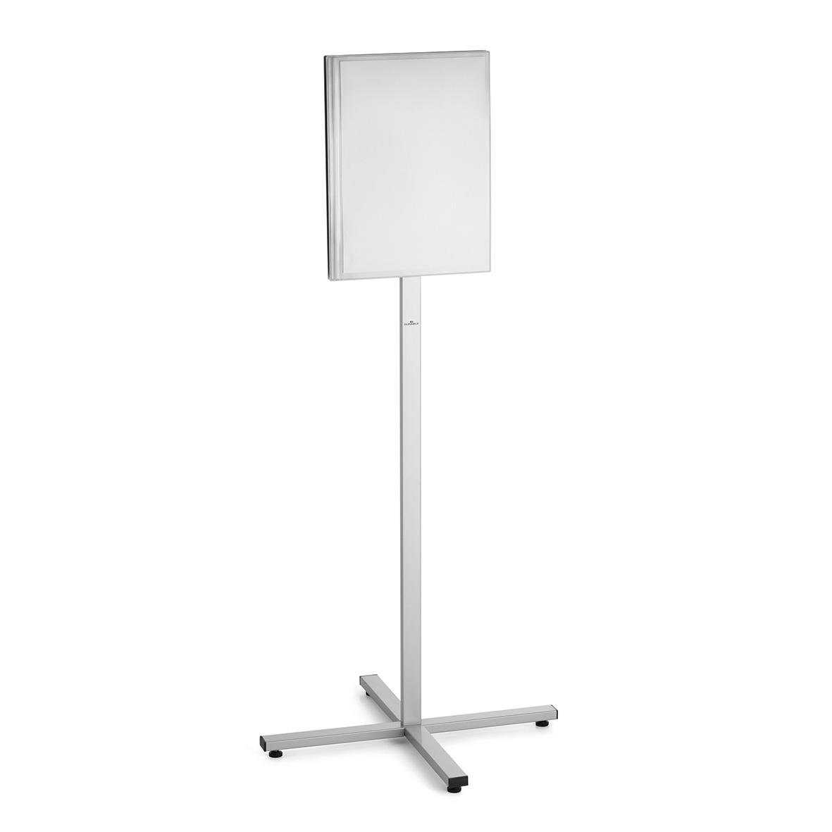 Golvskylt Durable INFO STAND utomhus A3 i antracitgrå med ram och stativ