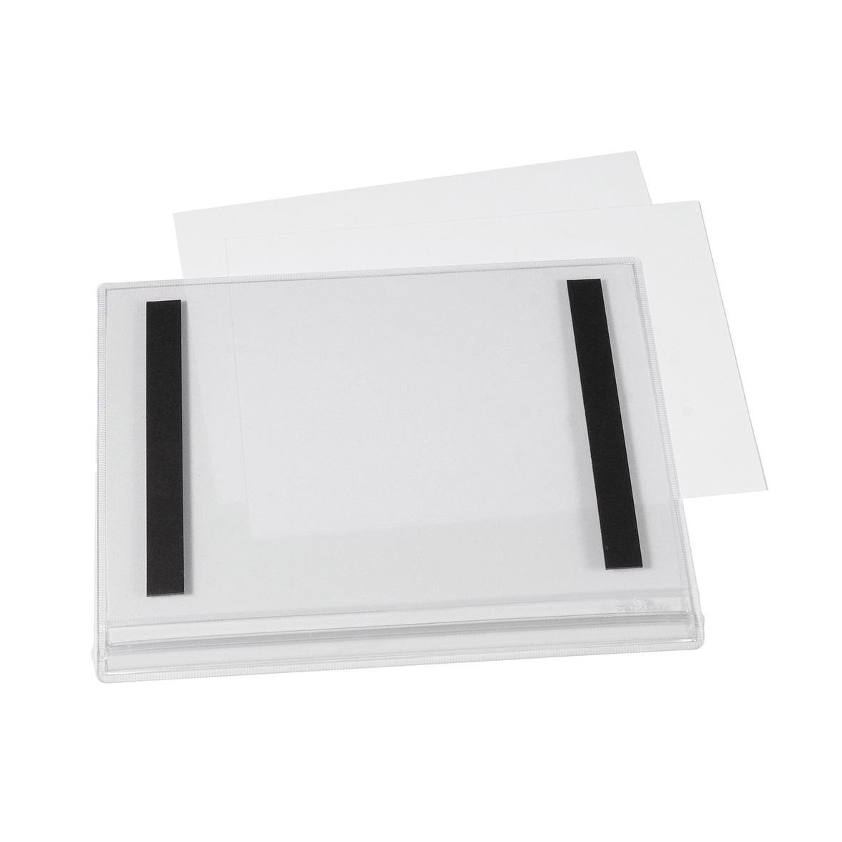 Vattentät plastficka med magnet för A5-format, transparent och lätt att använda