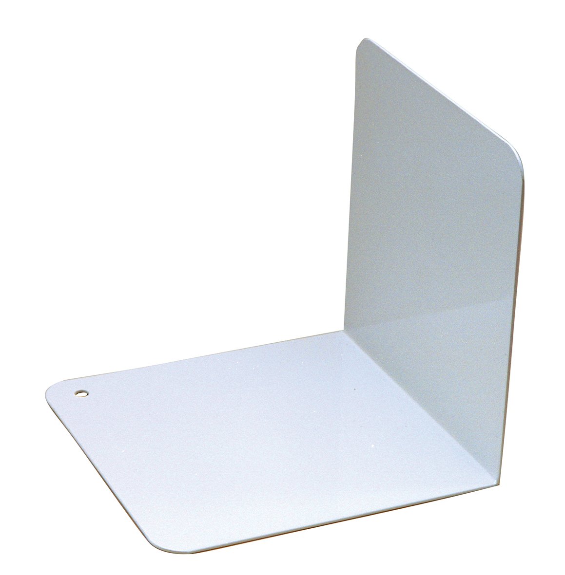 Bokstöd i vinkel av stålplåt, mått 125x125x125 mm