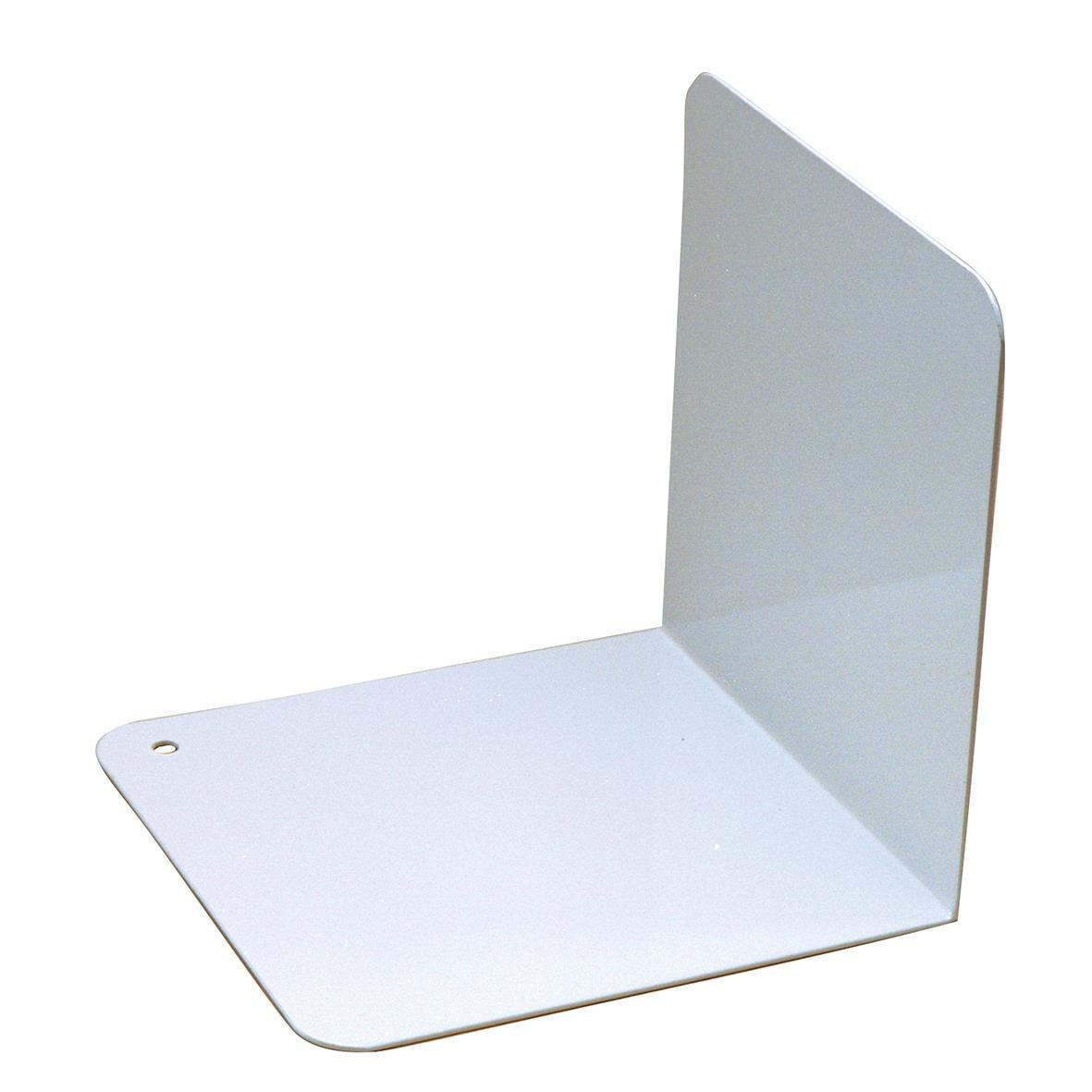 Bokstöd i vinkel av stålplåt, mått 125x125x125 mm