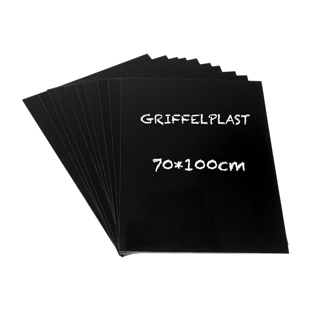 Griffelplast 70x100cm svart