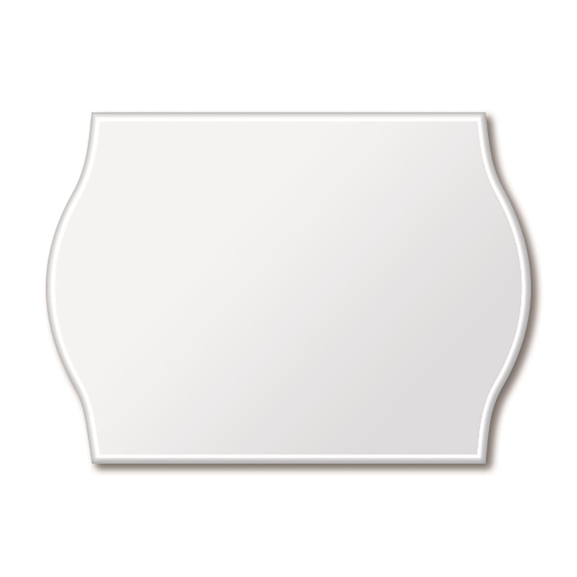 Vit etikett för kyl och frys med måtten 26x12mm, prismärkt design