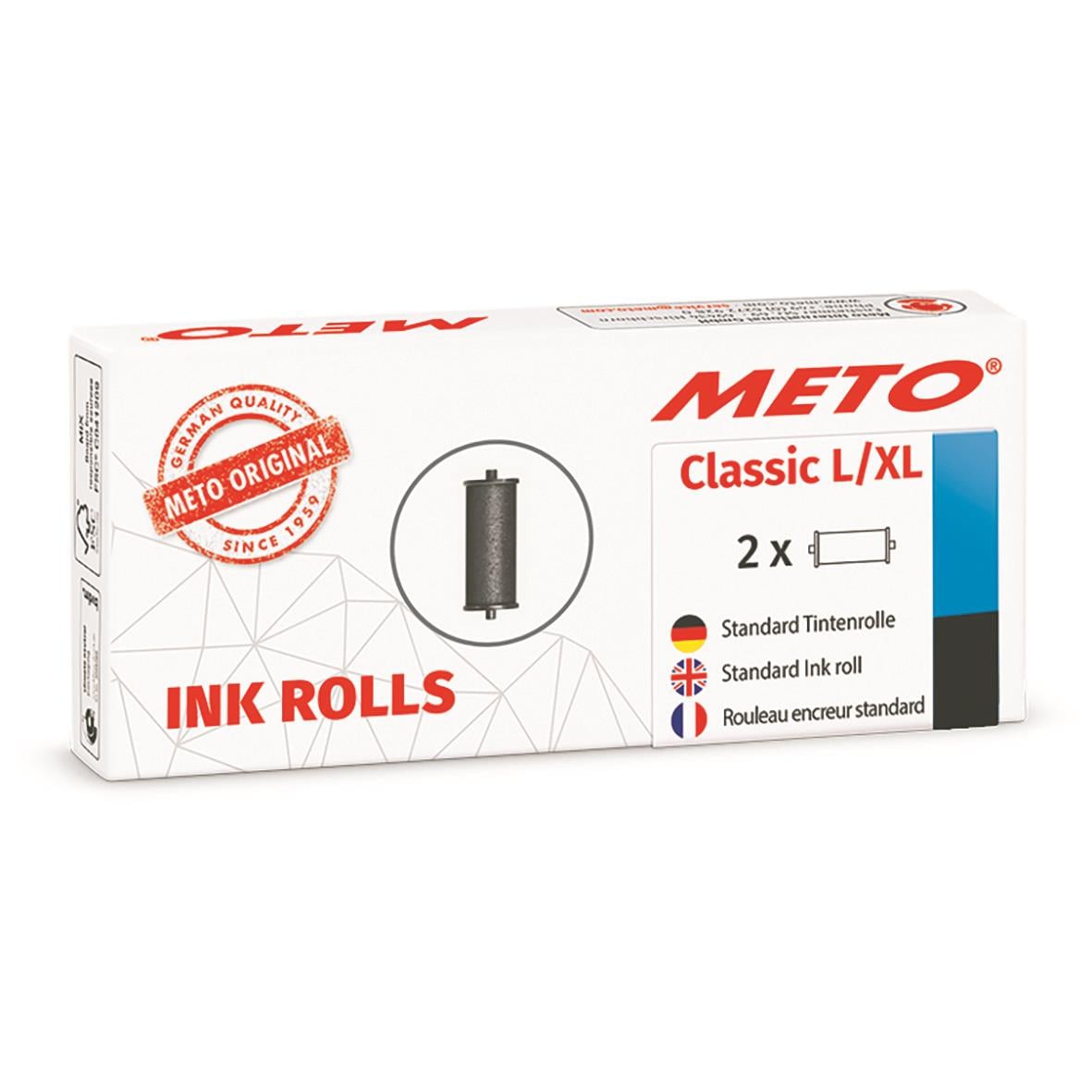 Färgrulle Meto till Classic L/XL och ProLine L svart, 2-pack
