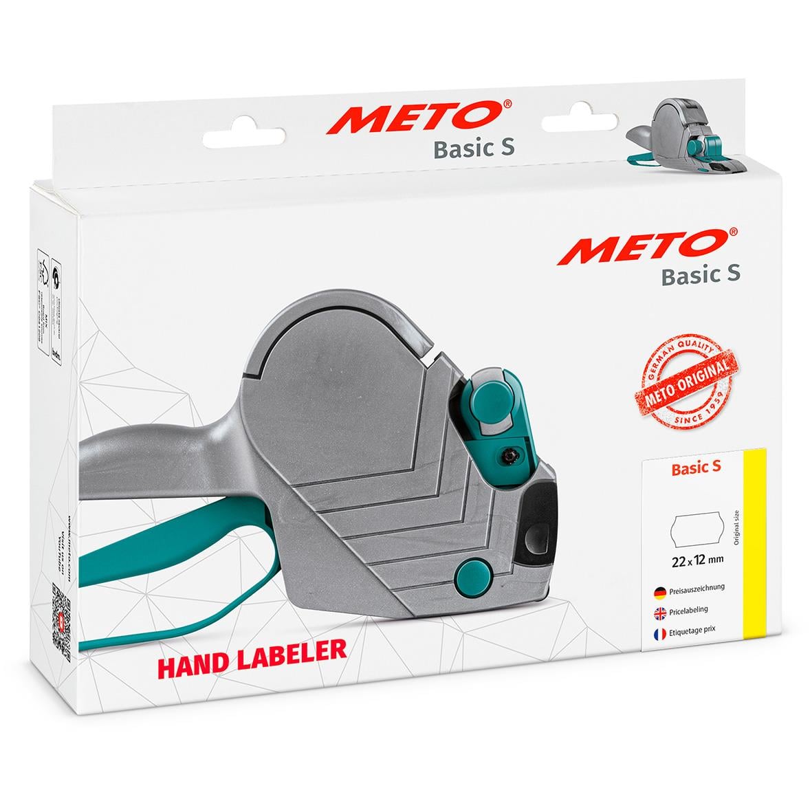 " Basic S prismärkare för handetikettering, 22x12mm, i förpackning"
