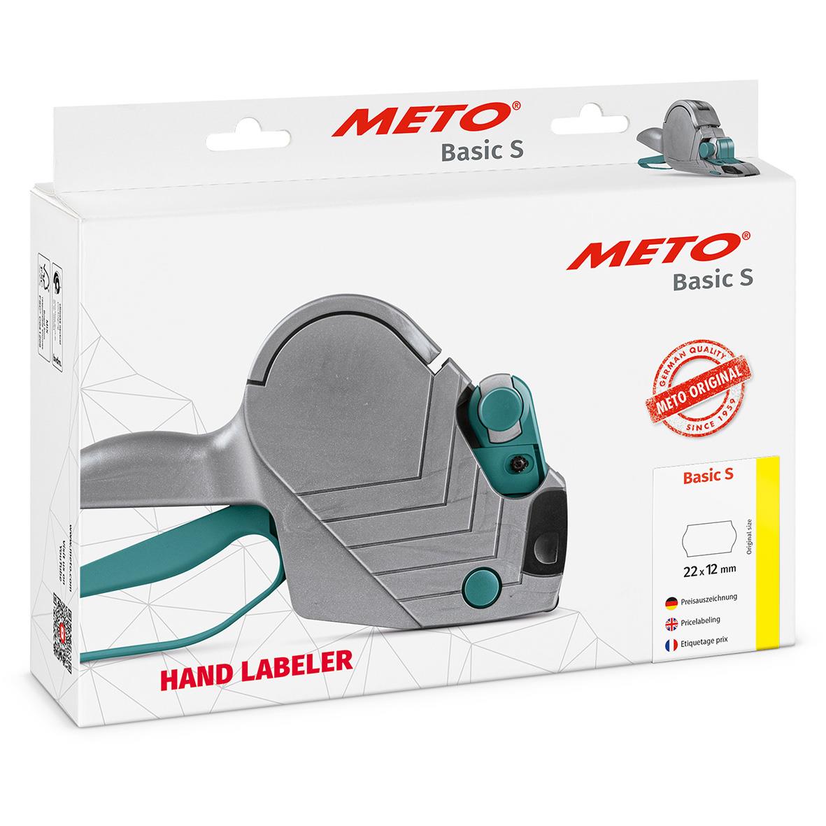METO Basic S prismärkare 22x12mm för handetiketter