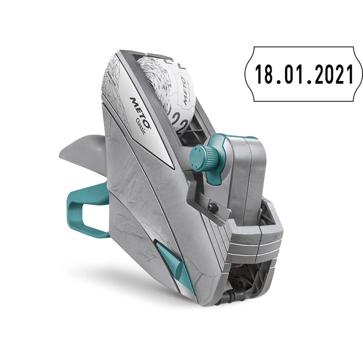 Prismärkare Meto Classis S 826/16 26x16mm med datumstämpel 18.01.2021