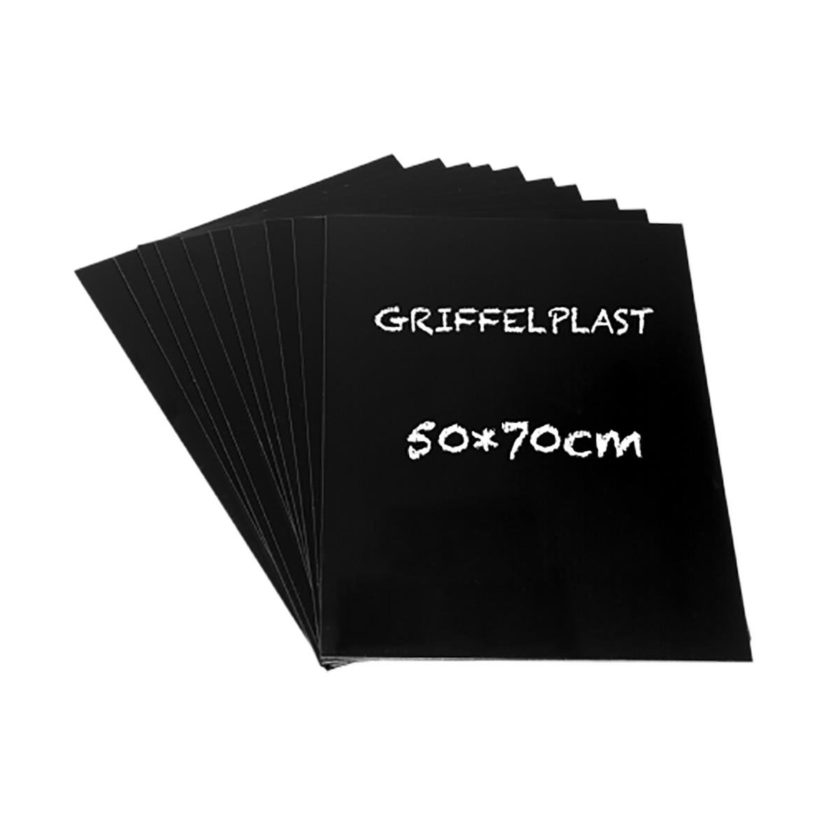 Griffelplast svart 50x70cm