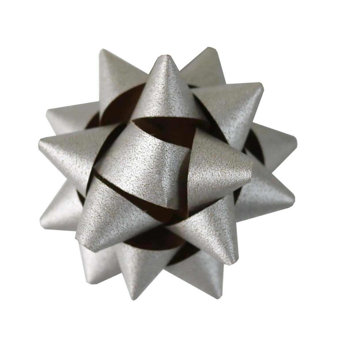 Silverribbon med rosett i 70mm diameter