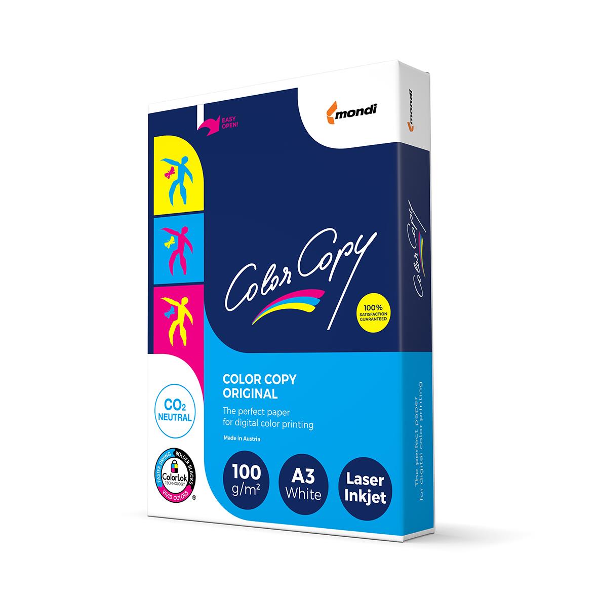 Kopieringspapper Color Copy Ohålat A3 100g i förpackning