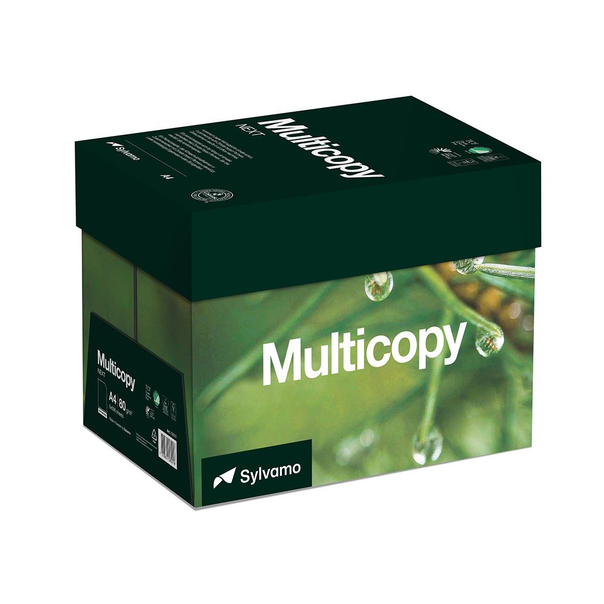 Kopieringspapper Multicopy Next Ohålat A4 80g i grönt för kontor och utskrift