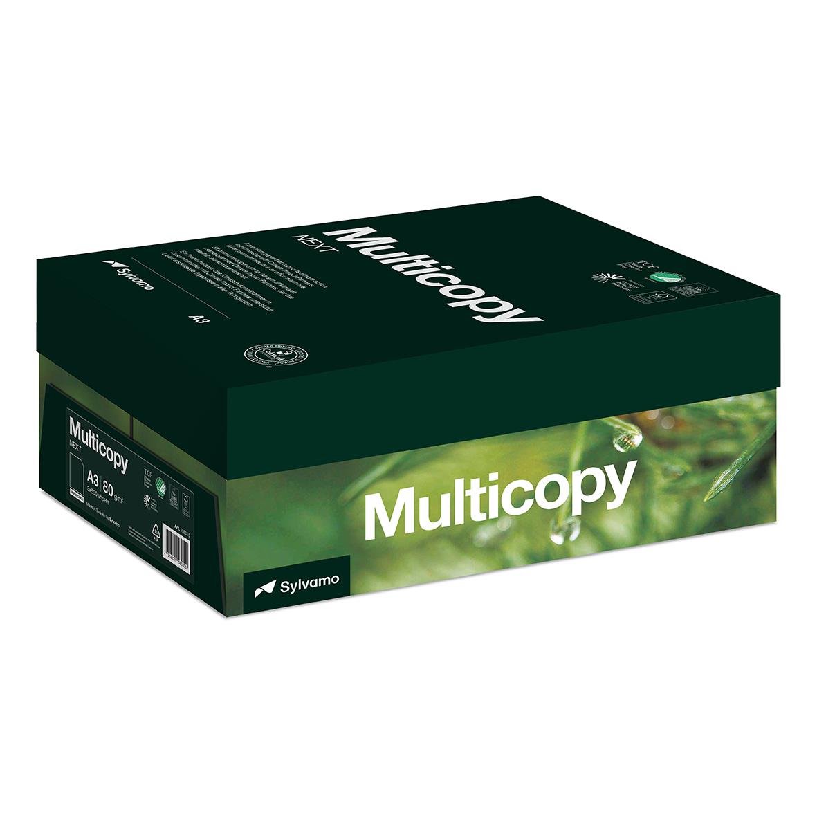 Kopieringspapper Multicopy Next Ohålat A3 80g i förpackning