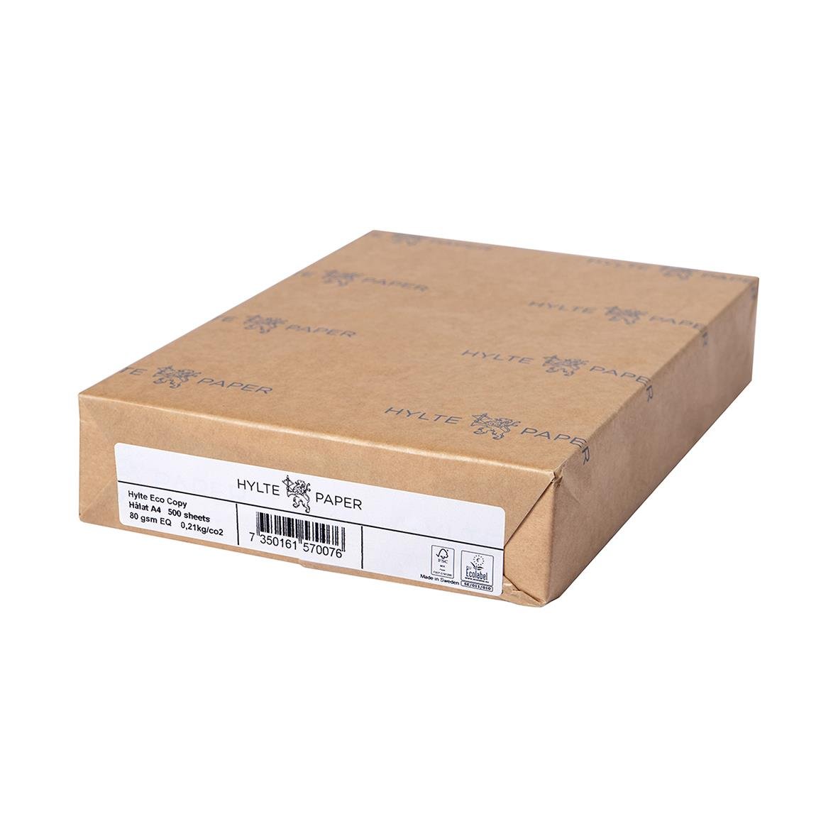 Kopieringspapper Hylte Eco Copy Hålat A4 i förpackning