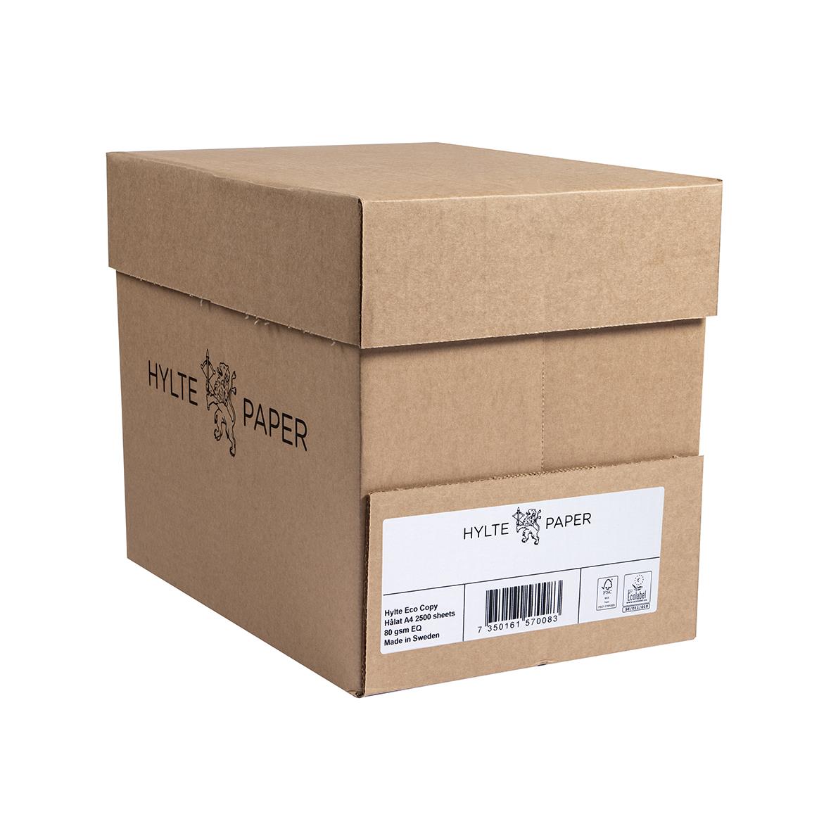 Kopieringspapper Hylte Eco Copy Hålat A4 i kartong