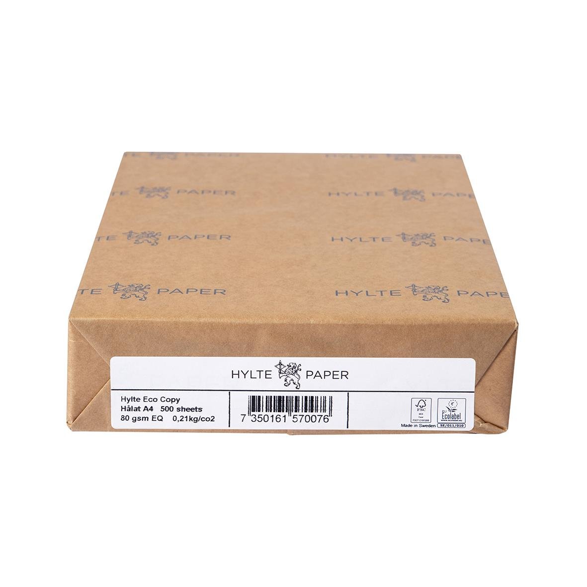 Kopieringspapper Hylte Eco Copy Hålat A4 i förpackning