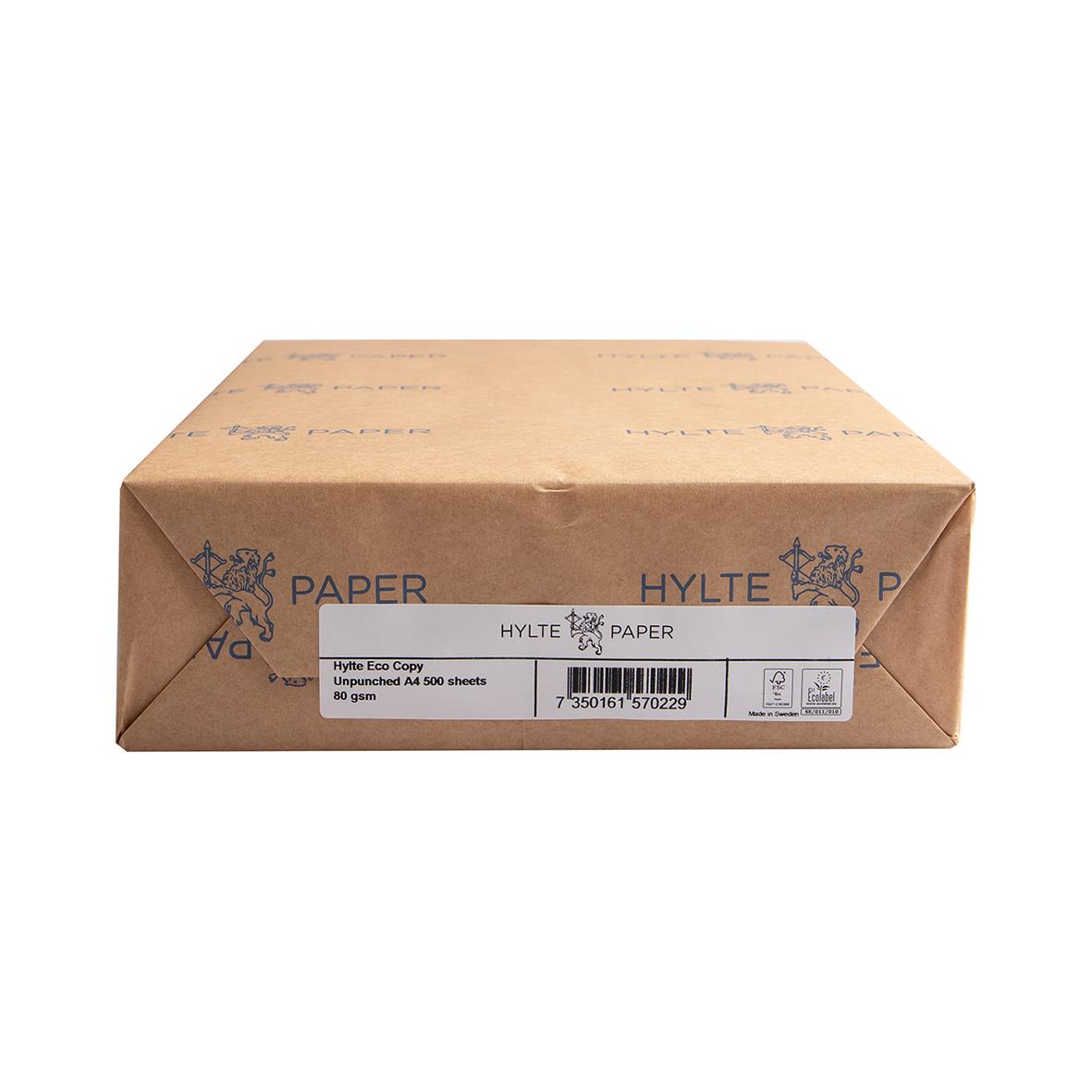 Kopieringspapper Hylte Eco Copy Ohålat A4 80g i kartong