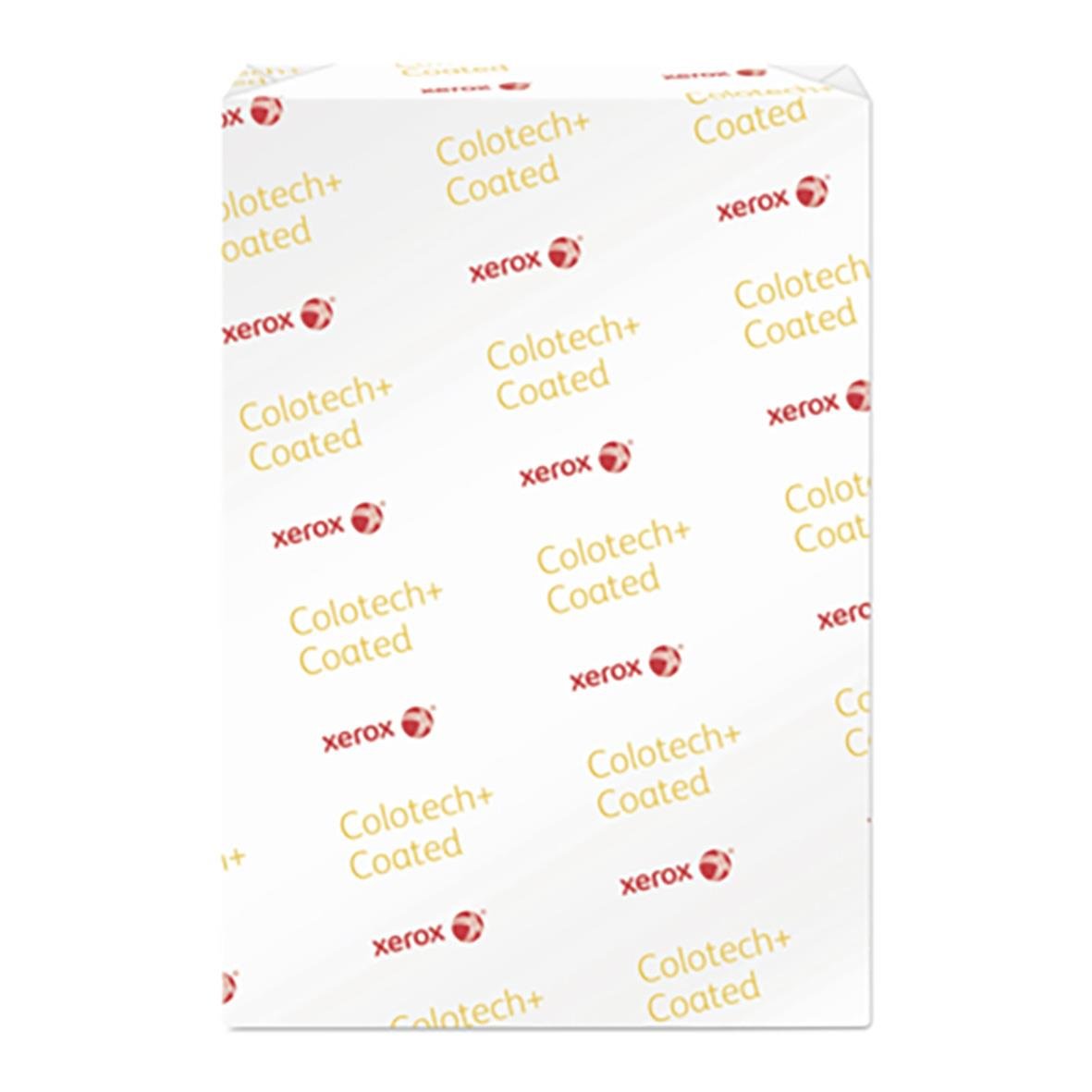 Kopieringspapper Xerox Colotech + Glossy A4 170g med Xerox och Colotech+ Coated mönster