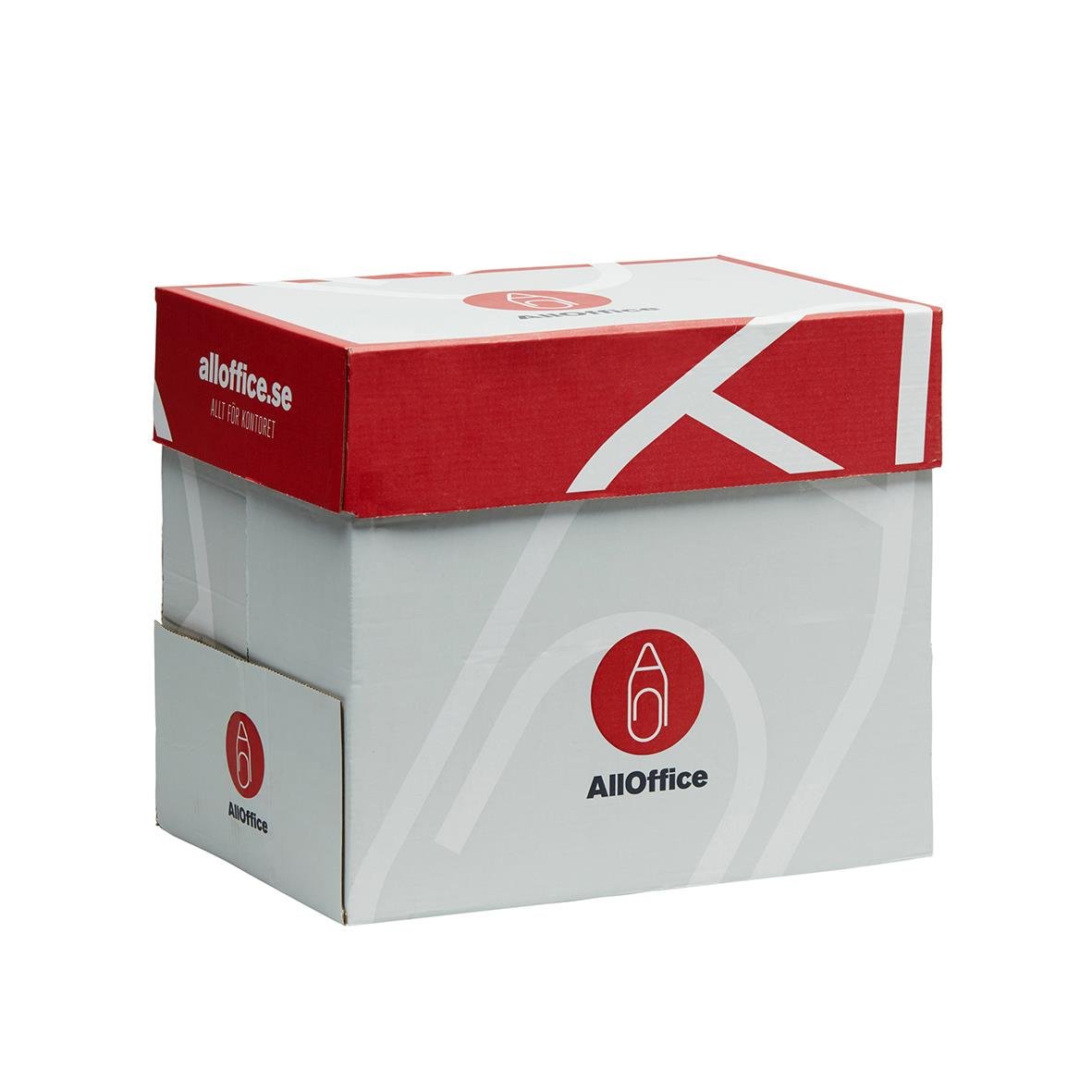Kopieringspapper AllOffice Hålat A4 80g i vit kartong