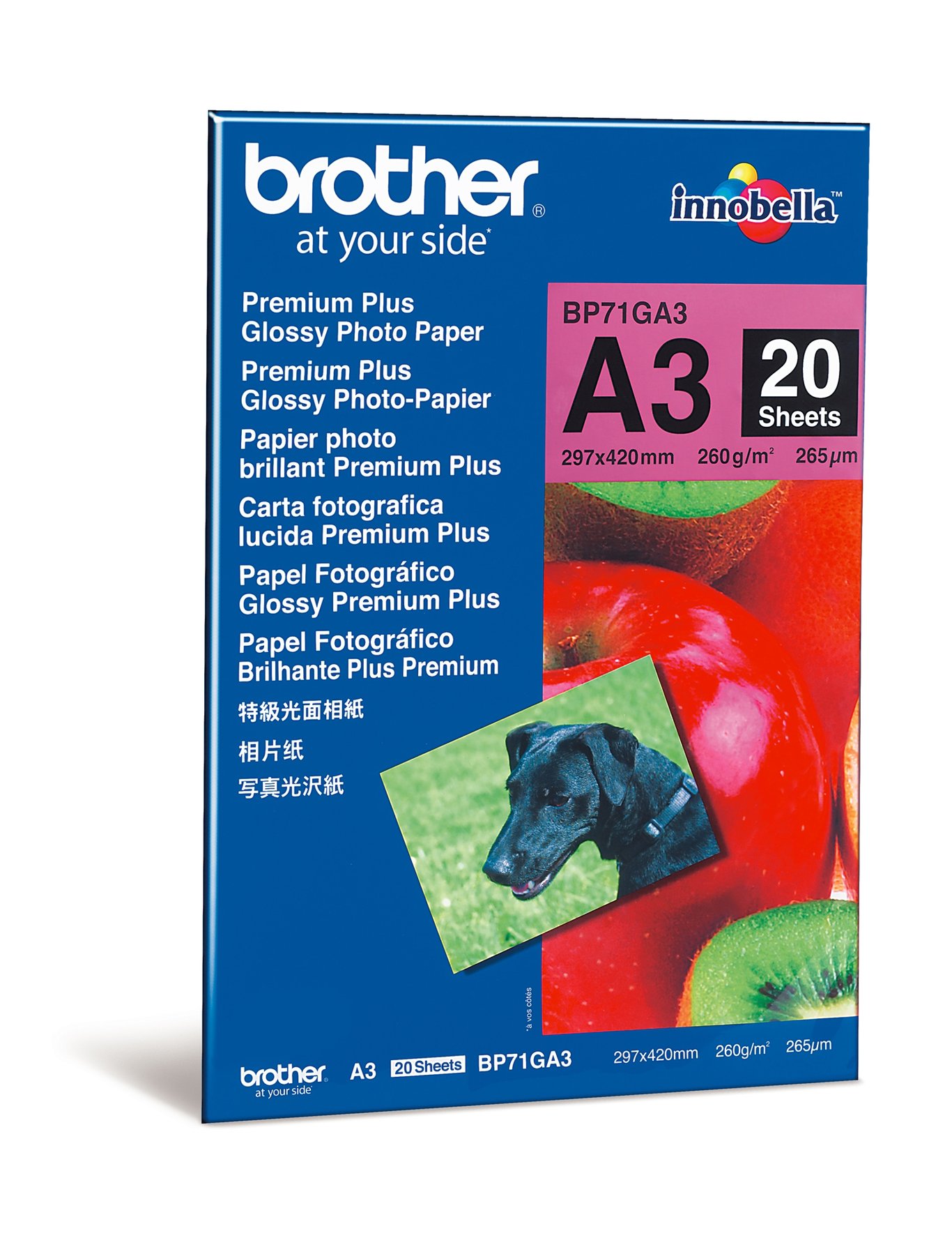 Bläckstrålepapper Brother Foto Glossy BP71GA3 A3 260g